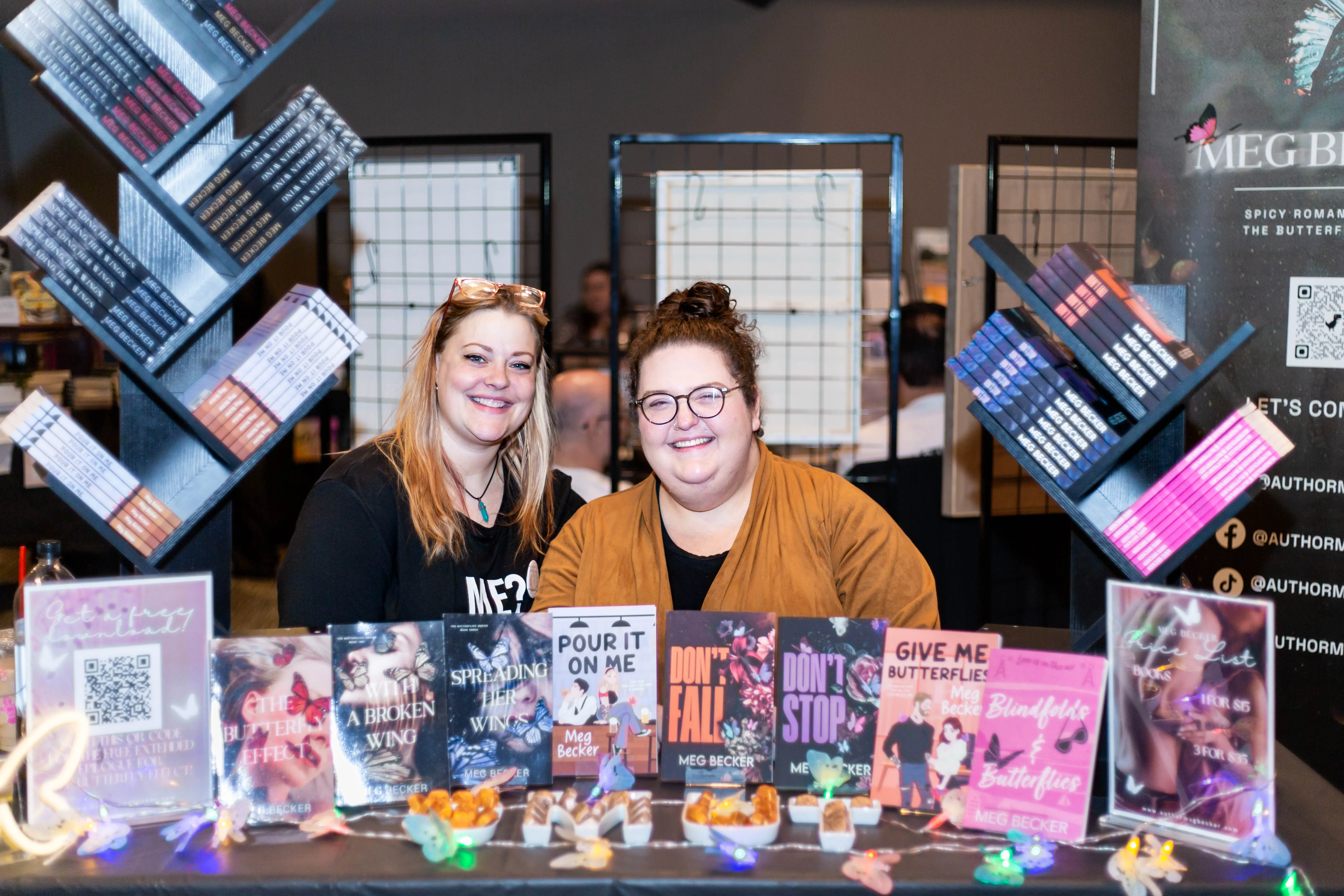 local author with a podcast creator