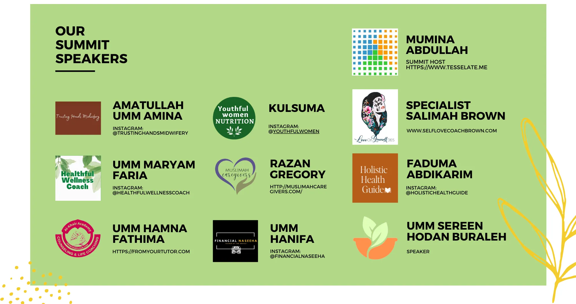 Summit Speakers