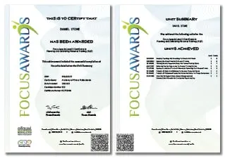 Focus Awards Level 3 Certificate