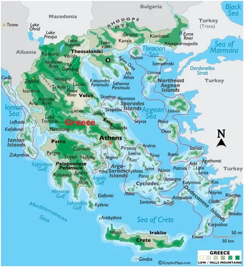 Greece map