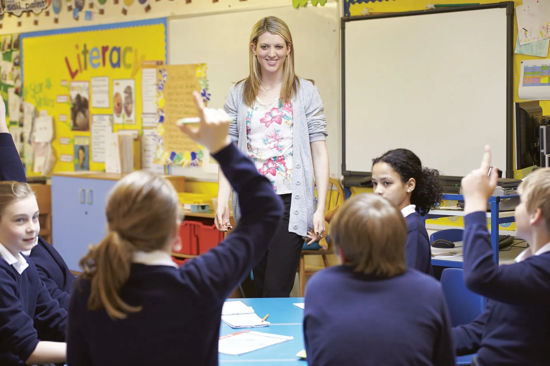 Teacher in classroom