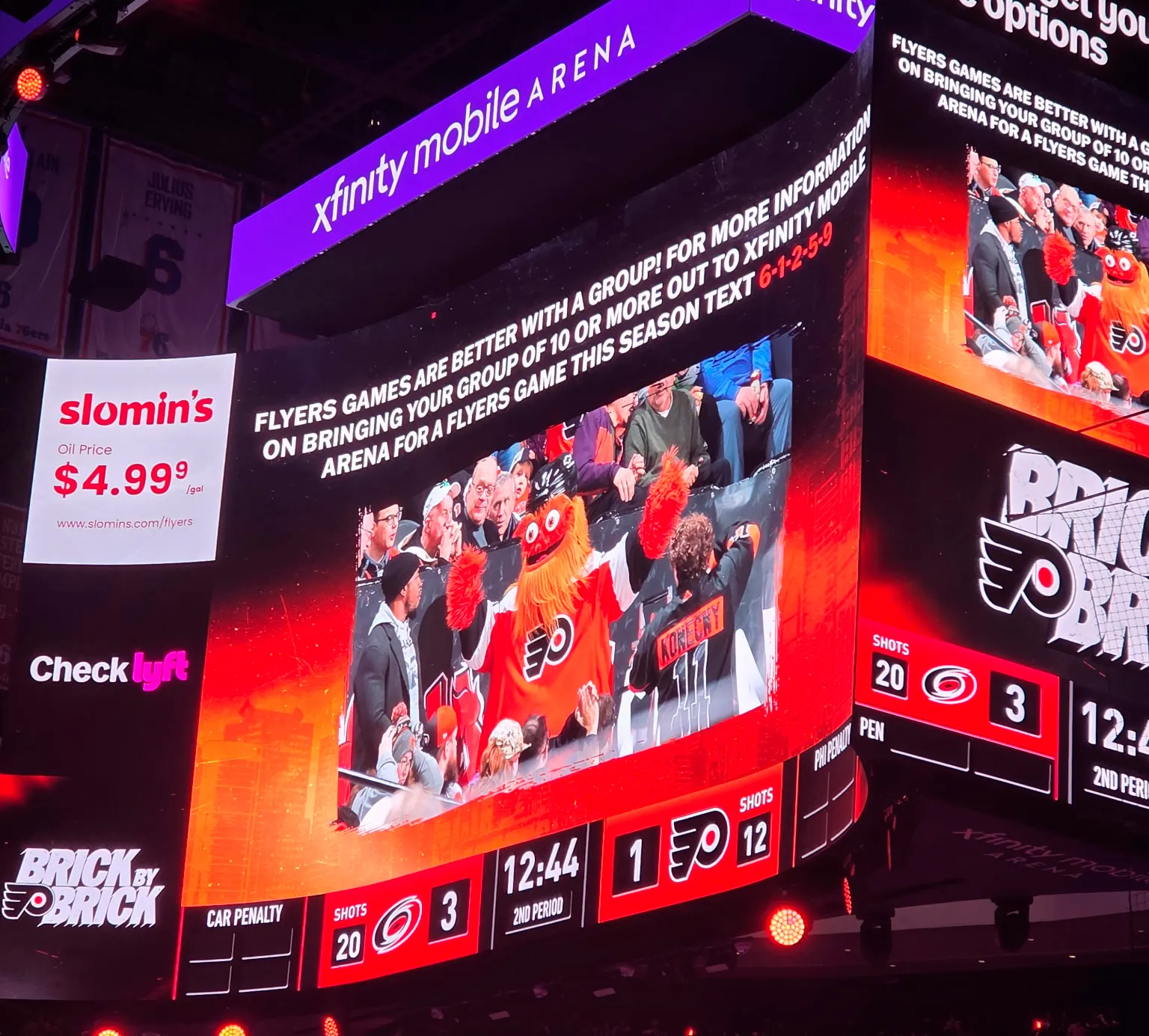 Philadelphia Flyers Video Board Feature