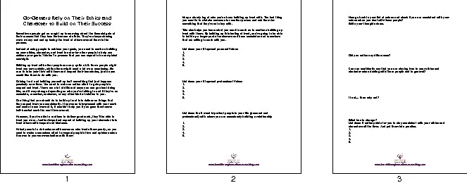 Success habit - ethics n character-showcase