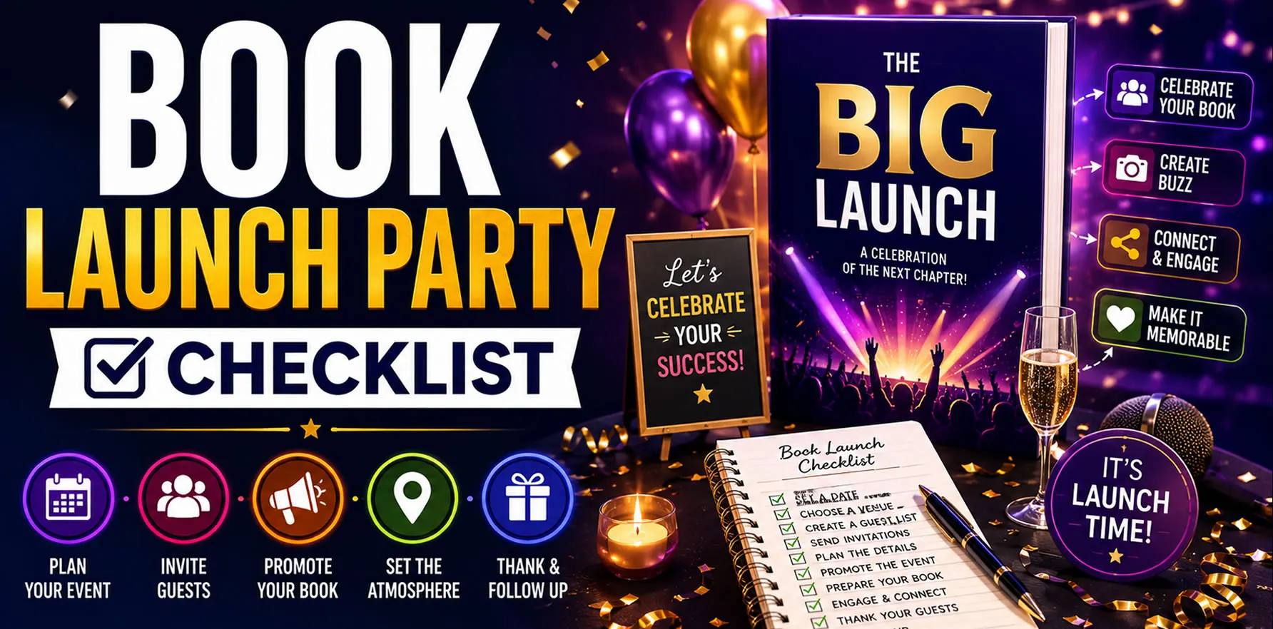 Book Launch Party Checklist