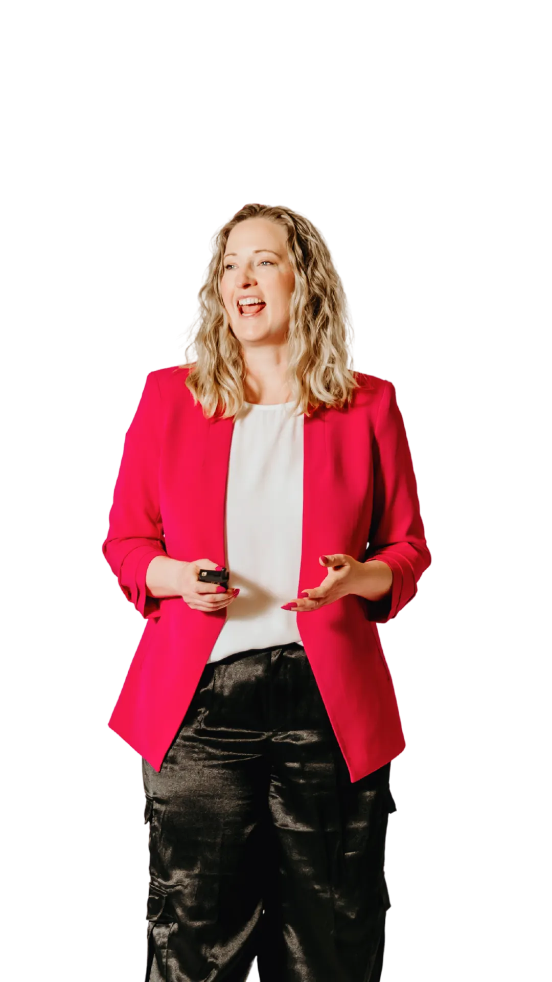 Diane Rolston speaking on stage