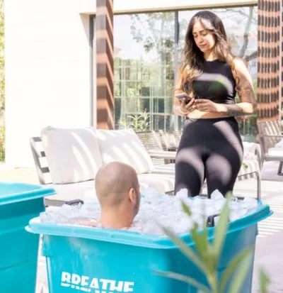 One on one guided ice bath session supporting resilience and nervous system regulation