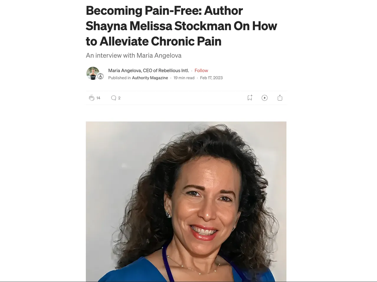 pain relief authority magazine