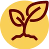 icon of a flower growing in the soil