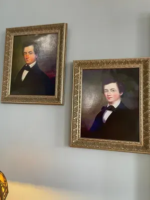 Dr. Lawrence Roane's sons Thomas and Lawrence at The 1850s Essex Inn in Tappahannock Virginia