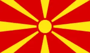 North Macedonia Flag