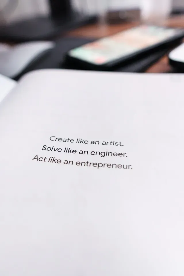create like an artist solve like an engineer and act like an entrepreneur