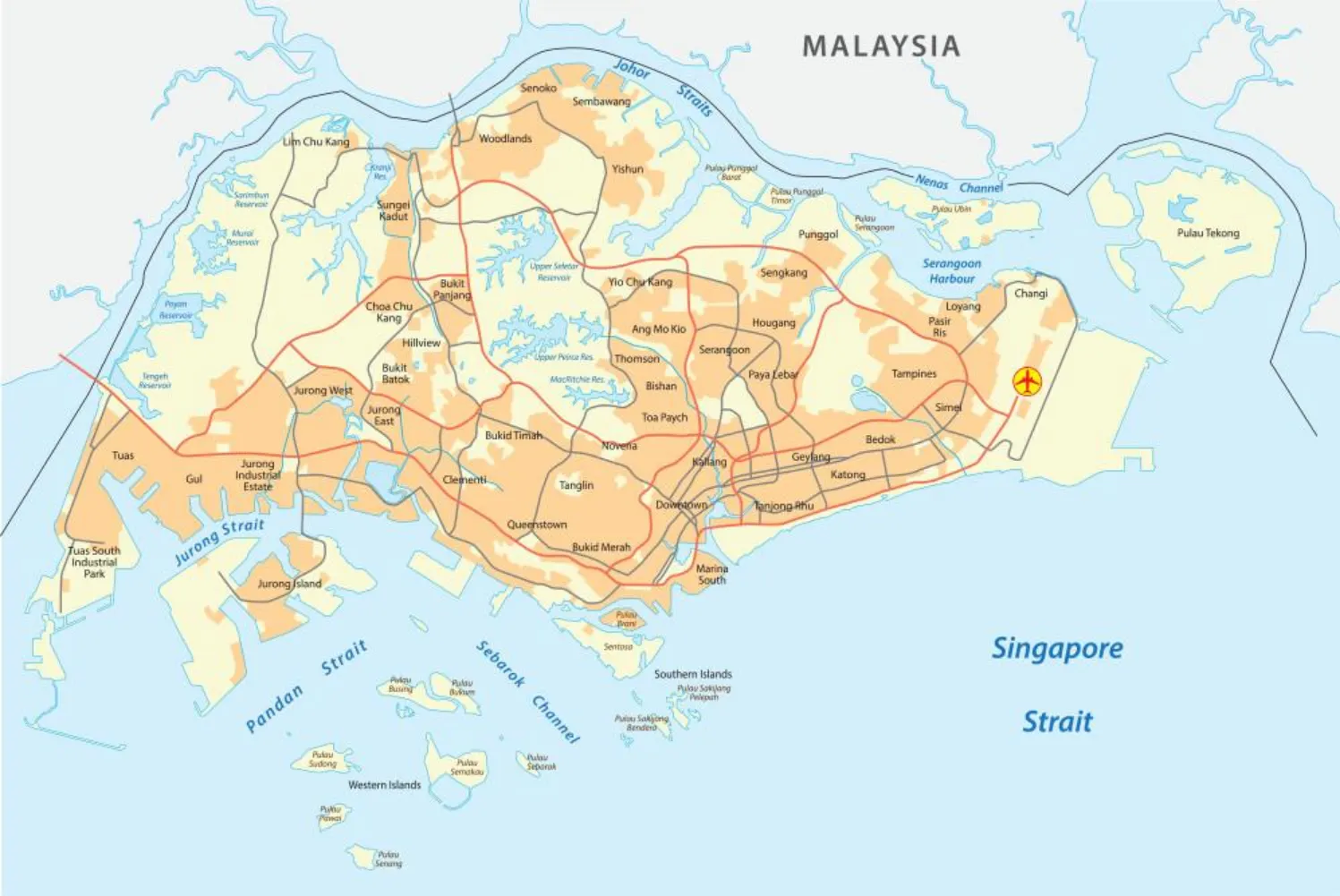 Singapore map
