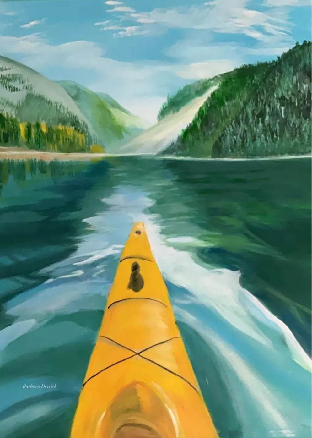 2024 Titled Serentiy (on the water) painting