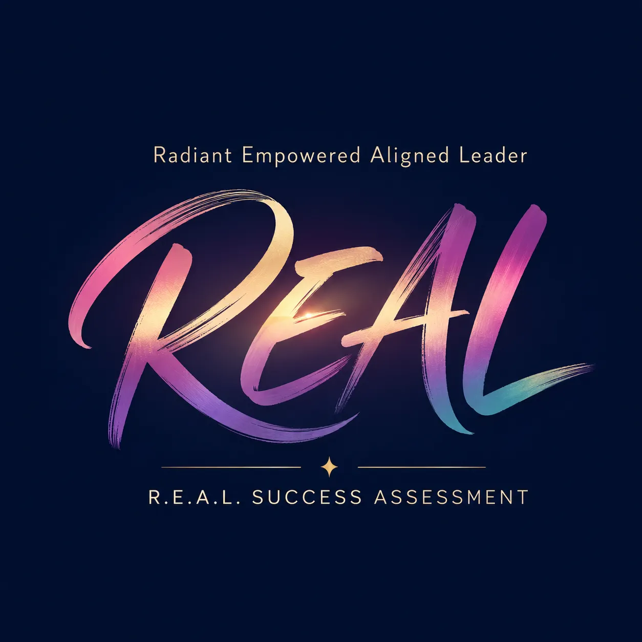 REAL Logo Radiant Empowered Aligned Leader REAL Success Assessment
