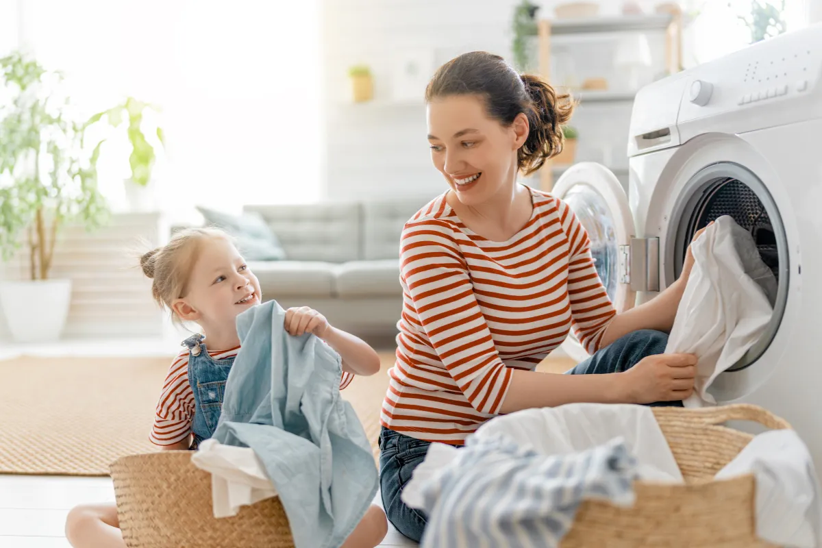 Ready Set Moms Do Laundry Together