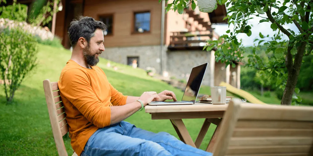 Woman working From Home