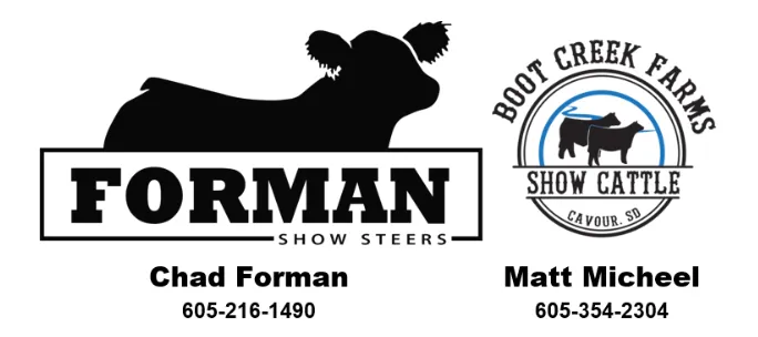 Forman Show Steers and Boot Creek Farms Show Cattle - FSS BCFSC