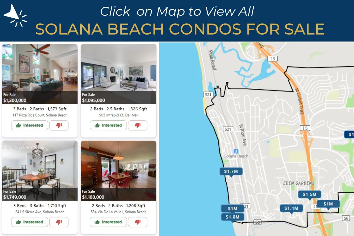 Search Solana Beach CA Condos & Townhomes for Sale