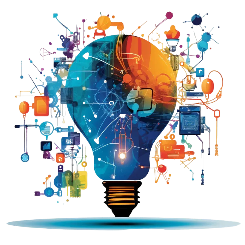 Light Bulb with Online Course Elements Included