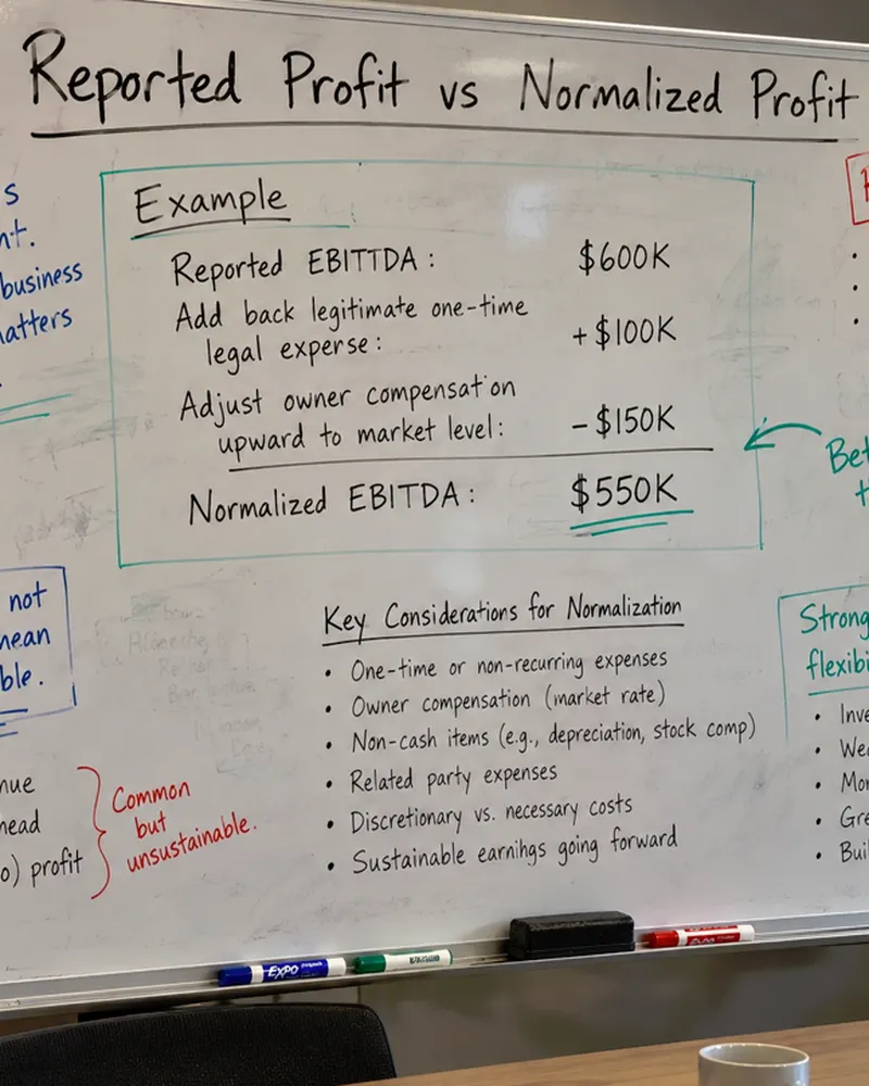 Reported Profit vs Normalized Profit