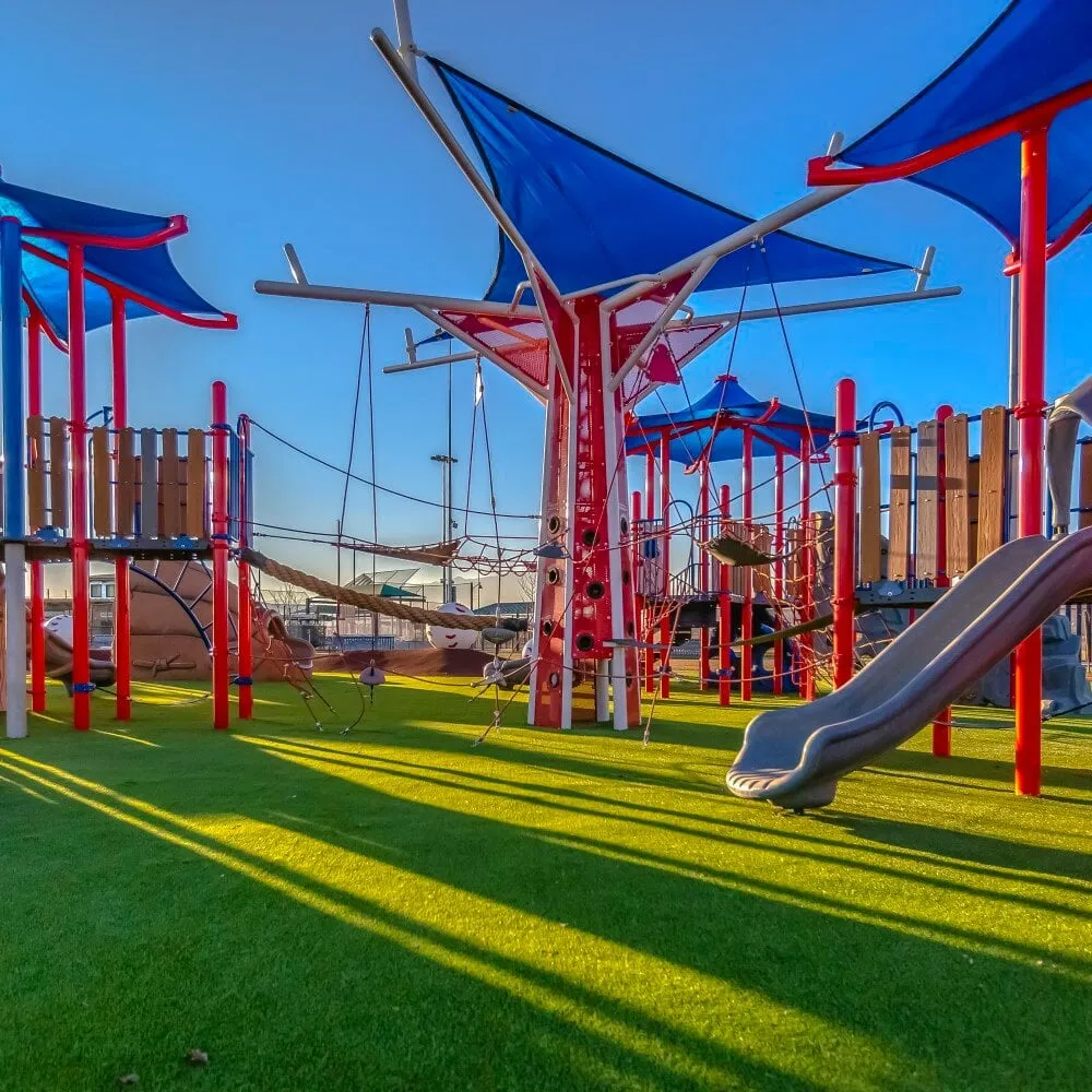 Park Playground with Turf