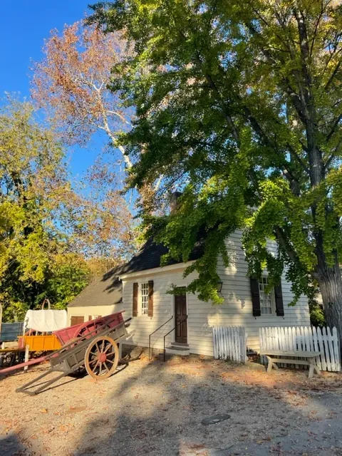 Wheelrights shop in Colonial Williamsburg's historic area sharing history through people and trades