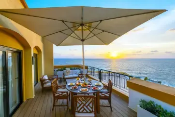 Corinthia St George's Bay Breakfast on Terrace