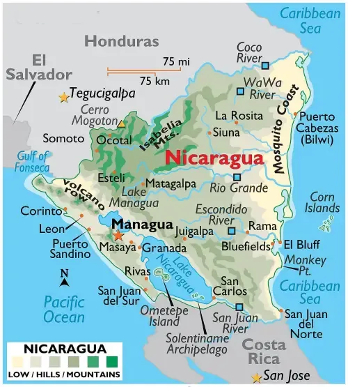 Nicaragua Map