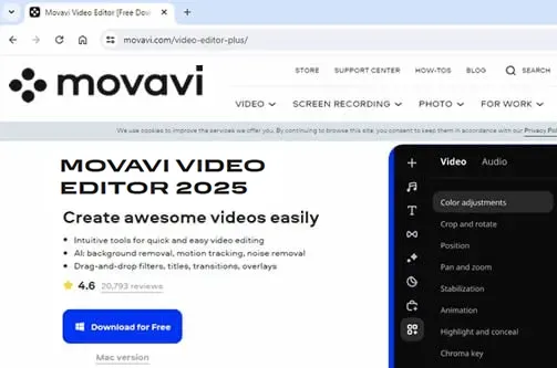 Movavi Video Editor & Screen Recording Software