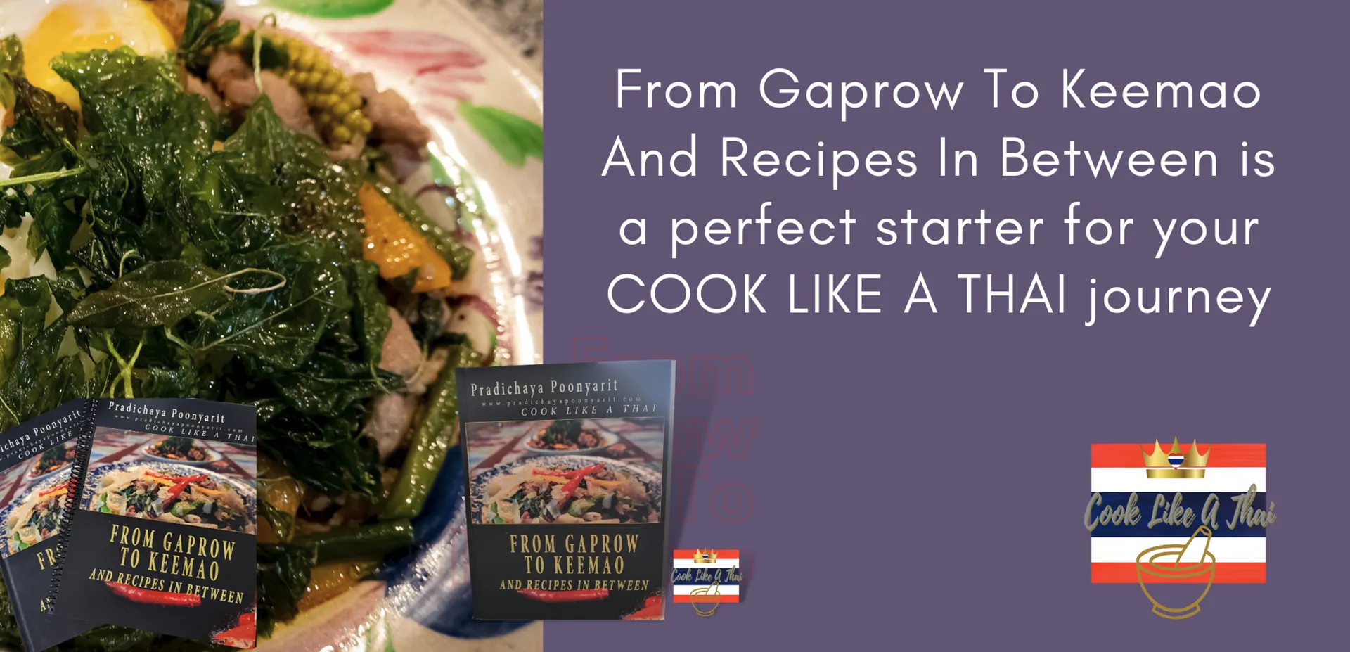 From Gaprow To Keemao And Recipes In Between: the most truthful and true form of how to cook simple yet, popular street food, from gaprow to puddkeemao noodles - and all the dishes that derive between the two of them. 