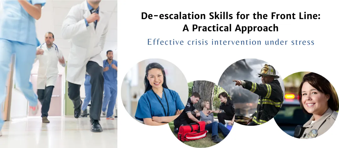 De-escalation skills training banner