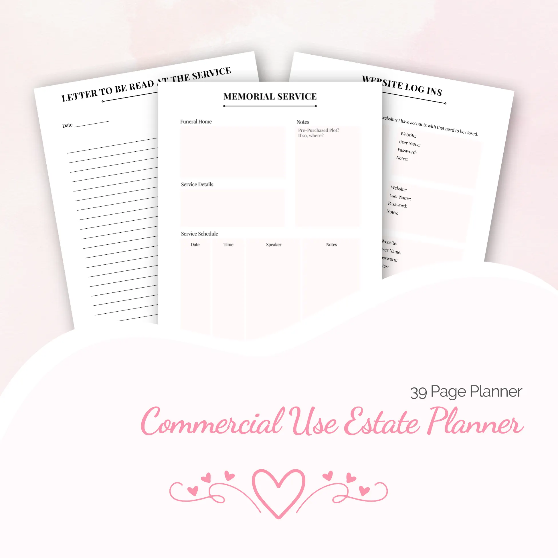 Commercial Use Estate Planner