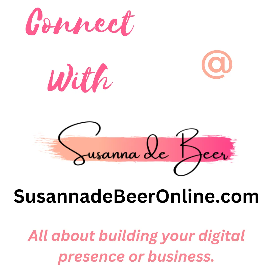 Link to Susanna de Beer Online - building your online presence or business