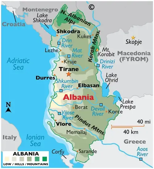 Albania Map