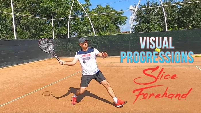 Slice Forehand - visual tennis lesson