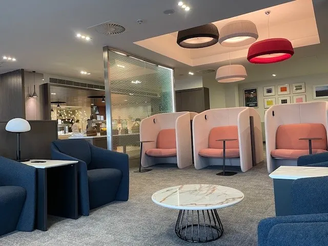 British Airways lounge Edinburgh