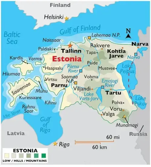 Estonia Map