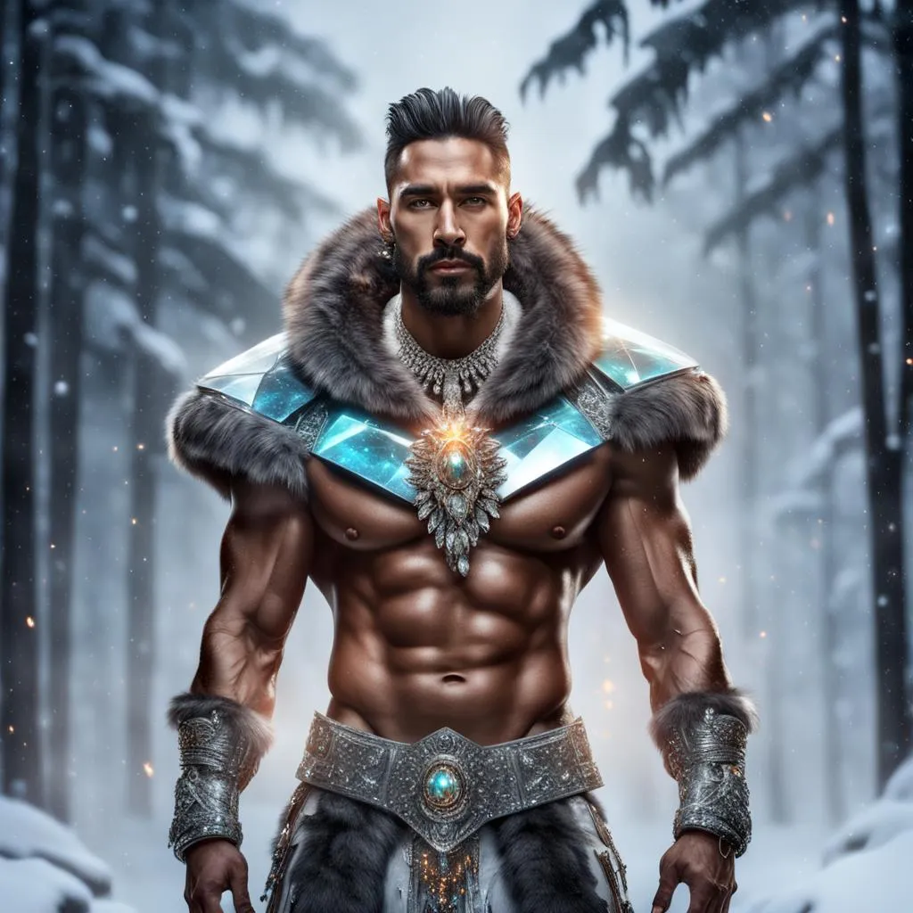 Muscular Latin fantasy King