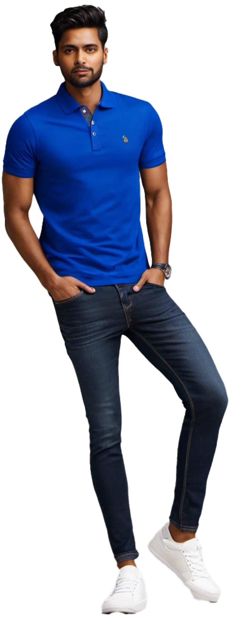 Tom Pearman Royal Blue Short Sleave Polo Shirt