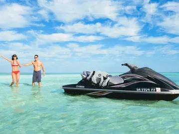 Jet ski adventure on the beach at Villa Laurel Estate