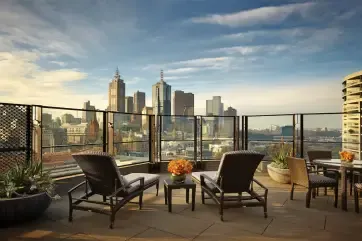 The Langham, Melbourne Terrace view