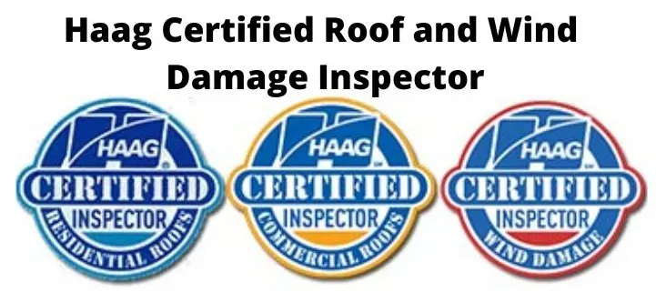 Roof and wind damage inspector certified