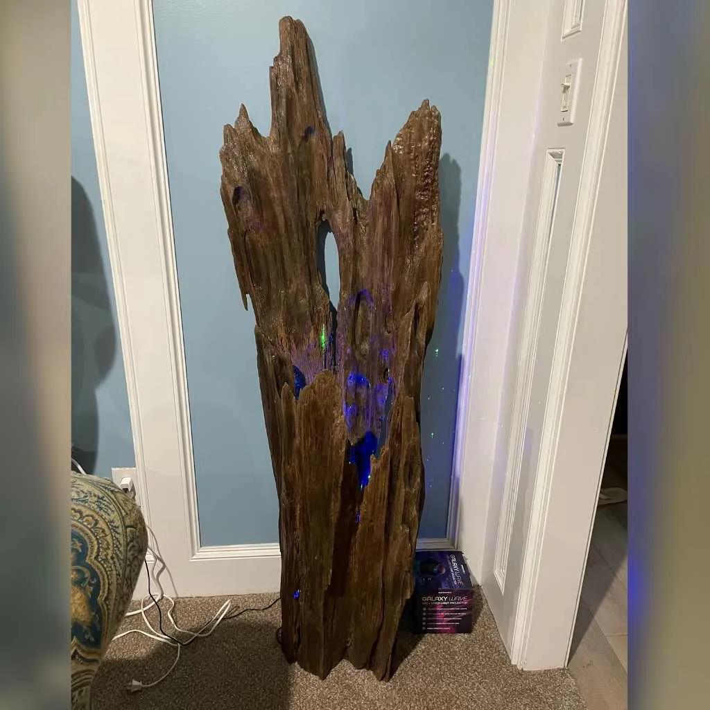 DIY project of driftwood display