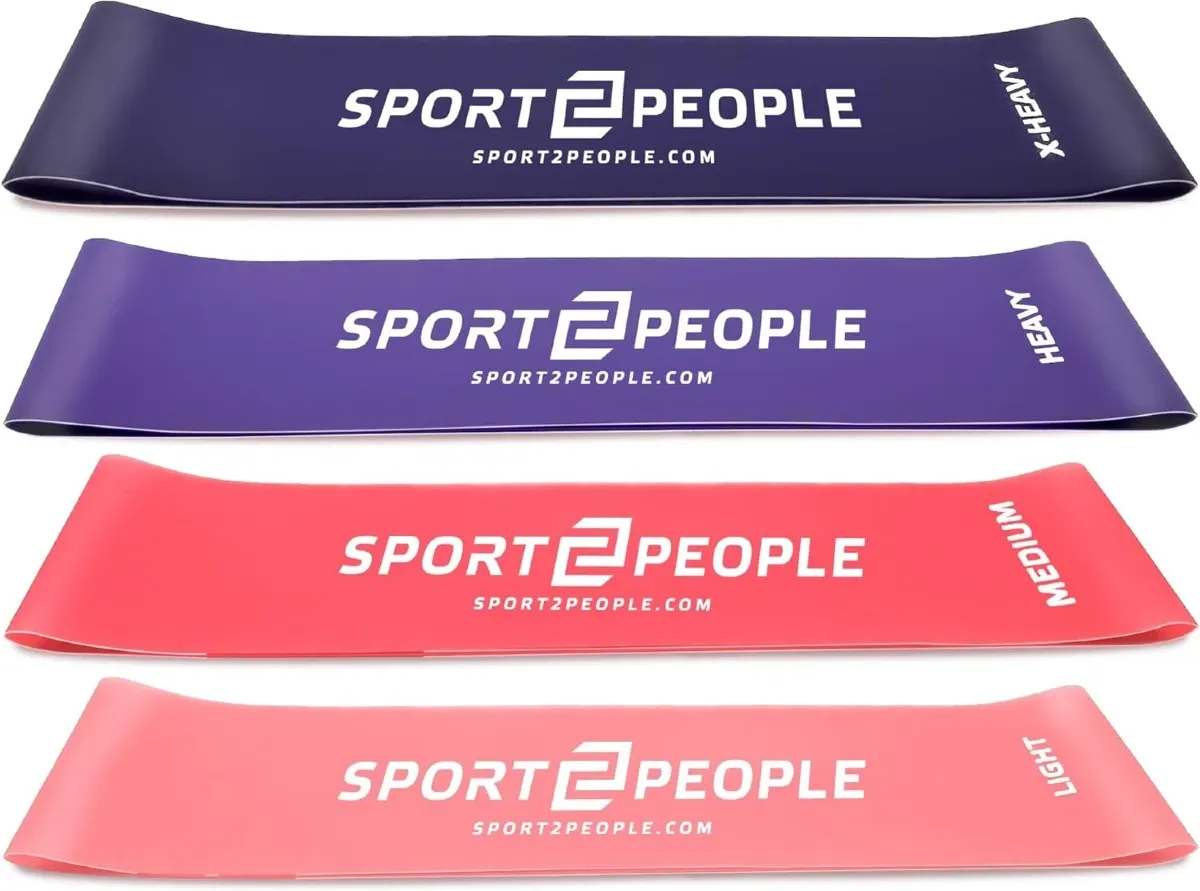 Mini bandas elasticas en bucle de latex marca Sport2People