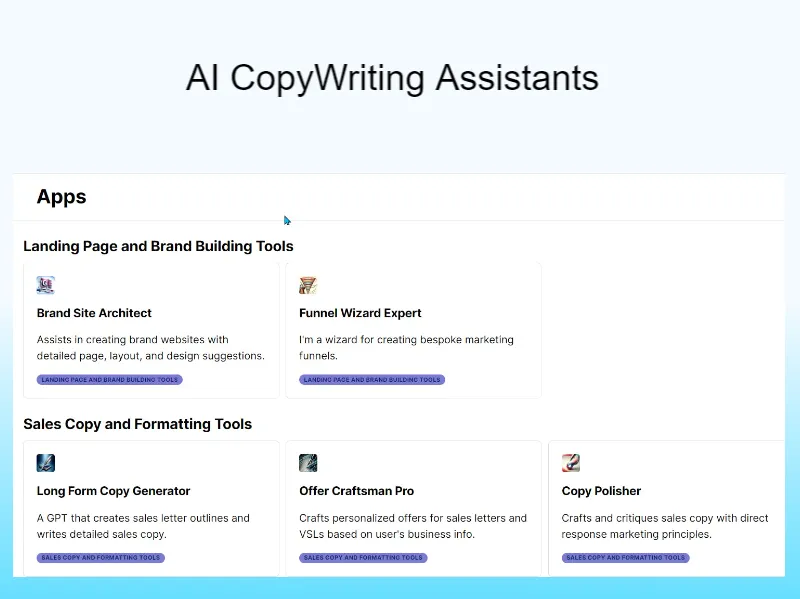 AI-driven marketing strategy GPT Copywriting Asistants