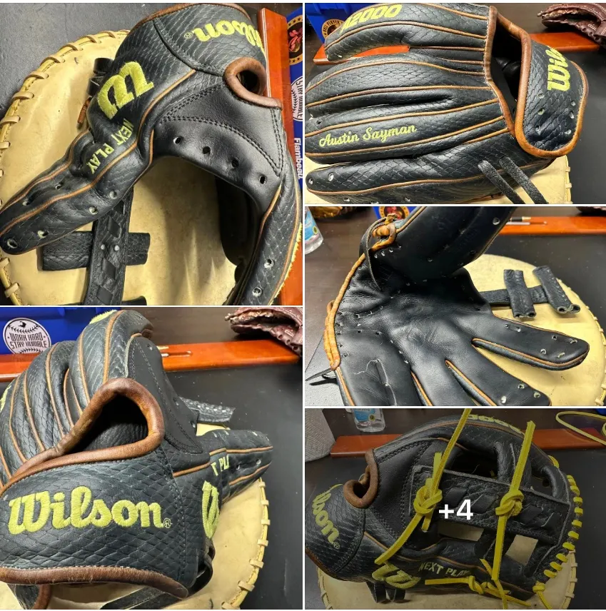 glove repair before and after