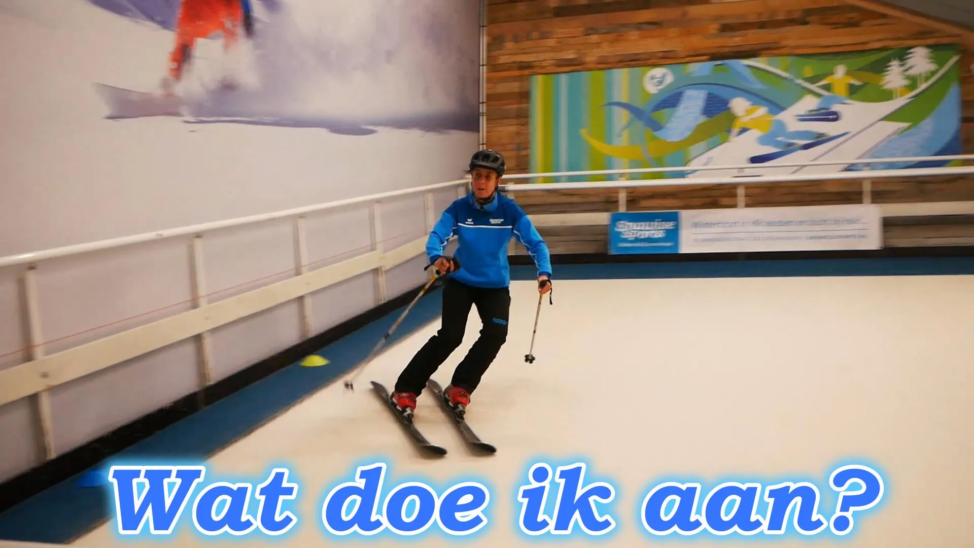 Kleding voor skiles op de indoor rolbaan in de skihal van Deurningen