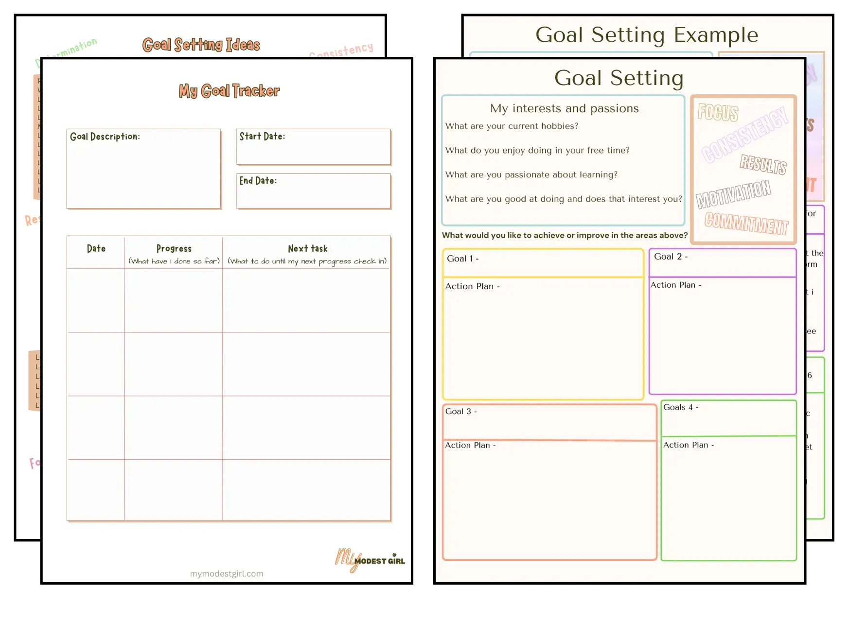 Girls Ground Goal Oriented Activities