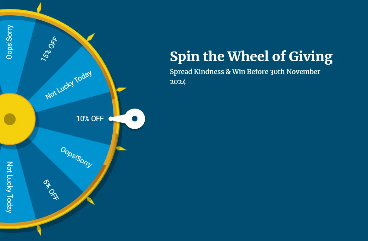 Spin The Wheel of Giving | Global Renaissance Collections