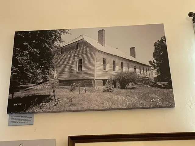 Patrick Henry's Scotchtown before restoration by Preservation Virginia